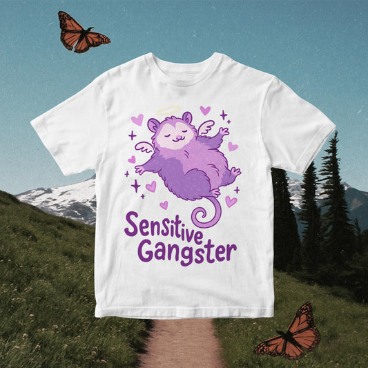 Cute Possum PNG: Pastel Meme T-Shirt Design Funny Animal (Digital Download)