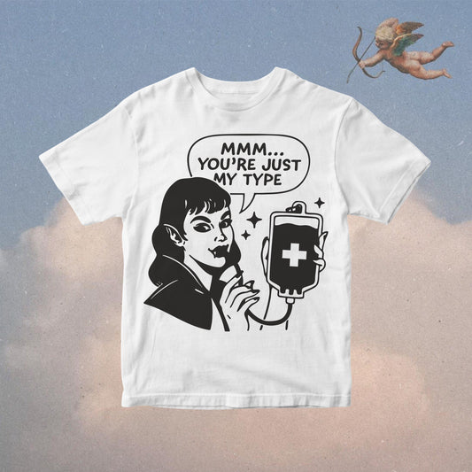 Vampire Valentines Day PNG: Sarcastic Romantic Saying Design (Digital Download)