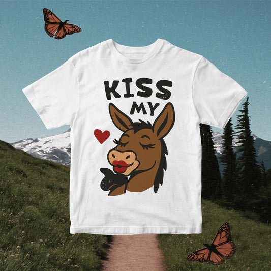 Retro Donkey Clipart PNG – Funny Sassy Design (Digital Download)