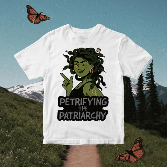 Petrifying the Patriarchy PNG: Snarky Medusa Feminist Design (Digital Download)