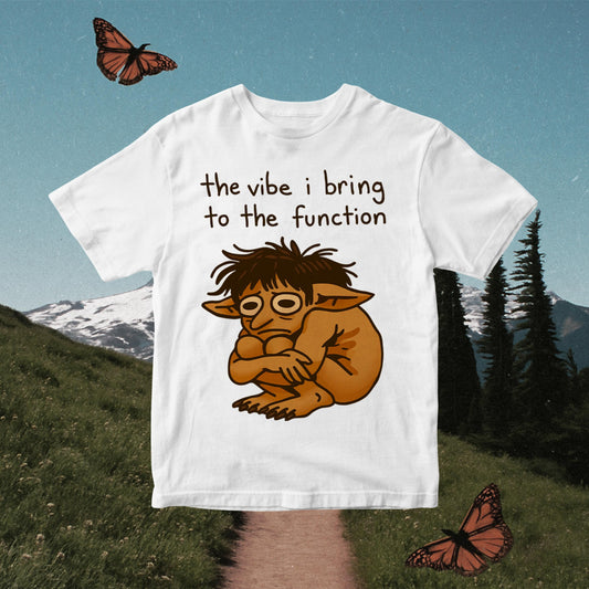 Burnout Goblin Meme PNG - “the vibe I bring to the function” Fantasy Clipart (Digital Download)