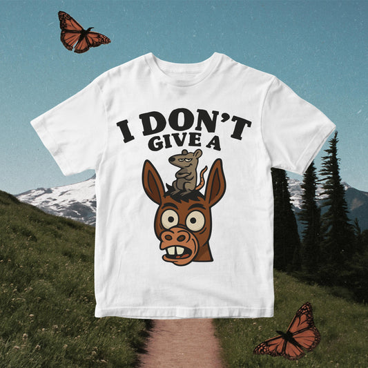 Sarcasm Funny Donkey PNG: I Don't Give a Rats Ass Design (Digital Download)