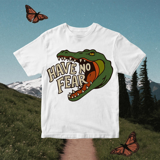 Retro Crocodile PNG: Vintage Alligator Clipart Motivational Quote Sublimation Design (Digital Download