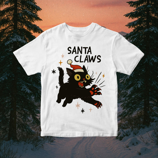 Crazy Cat Lady PNG: Santa Claws Festive Pun Design (Digital Download)