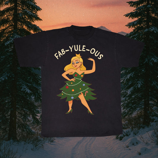 Christmas Tree Dress PNG: Pin Up Festive Pun Design (Digital Download)