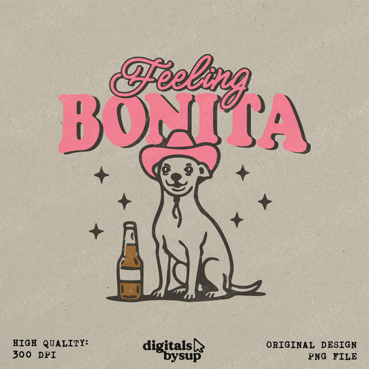 Dog Cowgirl Beer PNG – Retro Western Meme Design, Distressed or Clean Versions (Digital Download)