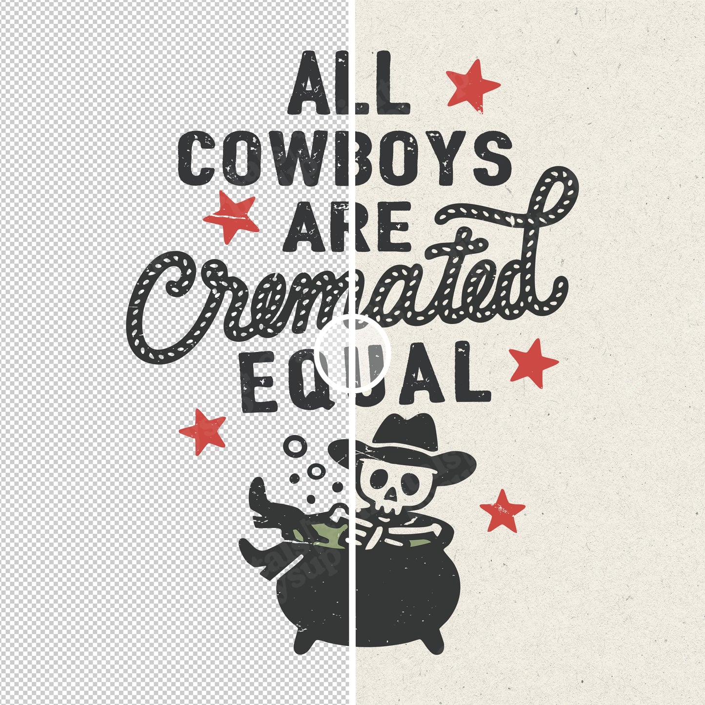 Western Cowgirl Halloween PNG: Distressed Shirt Design (Digital Download)