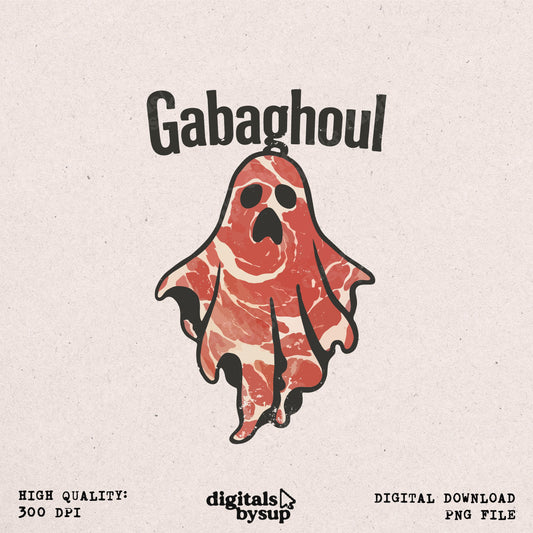 Gabagool Meme PNG - Gabaghoul Funny Halloween Ghost Italian Food Sublimation Design