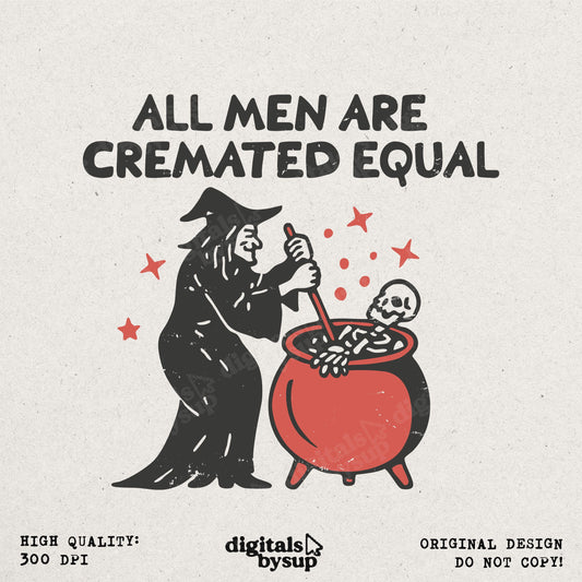 Funny Feminist Halloween PNG: Retro Spooky Woman Design (Digital Download)