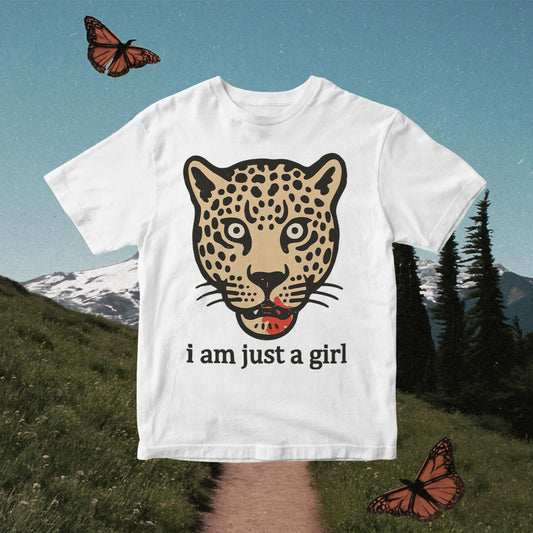 Girl Power Shirt PNG - Feminist Leopard Head Clipart (Digital Download)