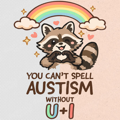 Kawaii Raccoon Meme PNG: Funny Valentine's Day Mental Health Design (Digital Download)