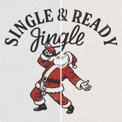 Retro Santa Claus PNG: Vintage Christmas Sublimation Design (Digital Download)