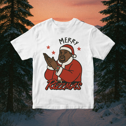 Merry Rizzmas PNG – Funny Santa Meme Christmas Sublimation Clipart (Digital Download)