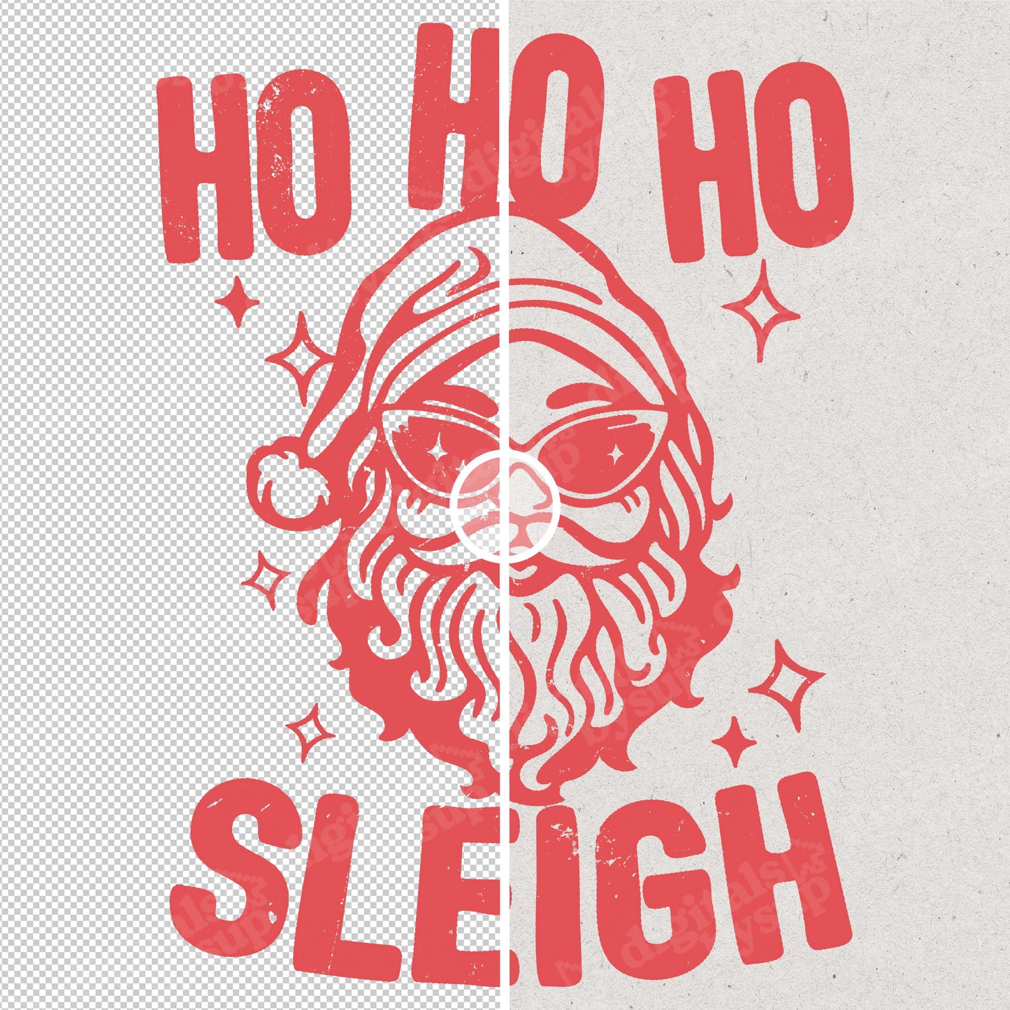 Sassy Santa PNG: Y2k Girl-Boss Christmas Design (Digital Download)