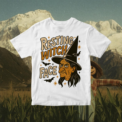 Sassy Witch Halloween PNG: Resting Witch Face Pun Design (Digital Download)