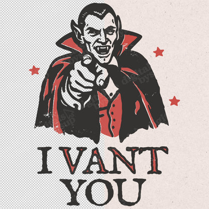 Vampire Valentines PNG: Couples Halloween Sublimation Design, Funny Gothic Graphic (Digital Download)