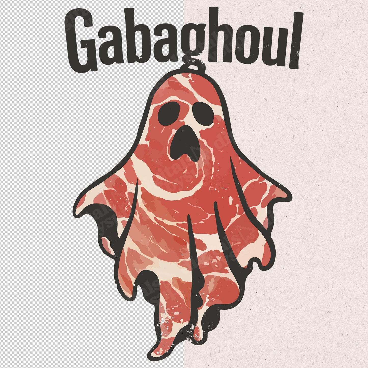 Gabagool Meme PNG - Gabaghoul Funny Halloween Ghost Italian Food Sublimation Design
