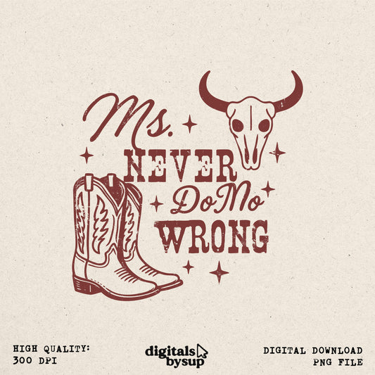 Western Cowgirl PNG: Funny Country Shirt Design (Digital Download)