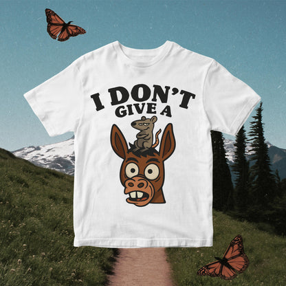 Sarcasm Funny Donkey PNG: I Don't Give a Rats Ass Design (Digital Download)