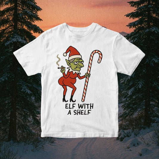 Christmas Elf PNG - Funny Naughty Festive Meme Design for POD (Digital Download)