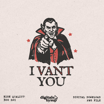 Vampire Valentines PNG: Couples Halloween Sublimation Design, Funny Gothic Graphic (Digital Download)