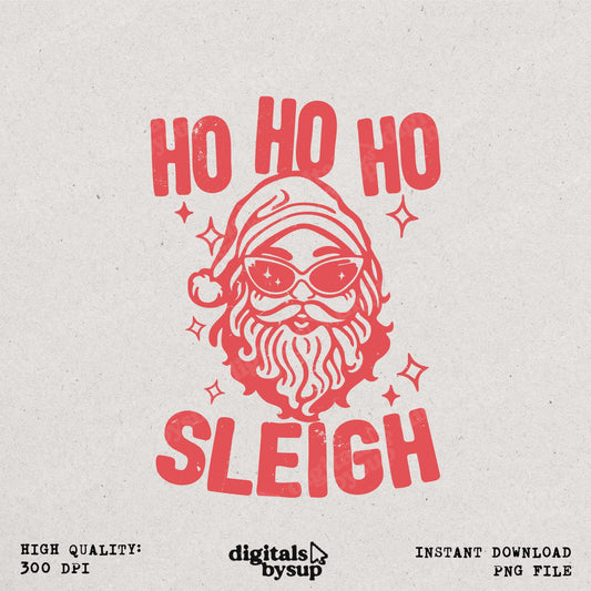 Sassy Santa PNG: Y2k Girl-Boss Christmas Design (Digital Download)