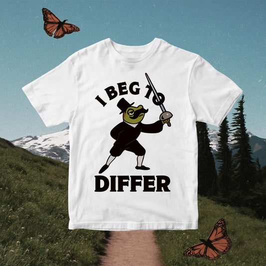 Dapper Duelist PNG: I Beg To Differ Frog Design (Digital Download)