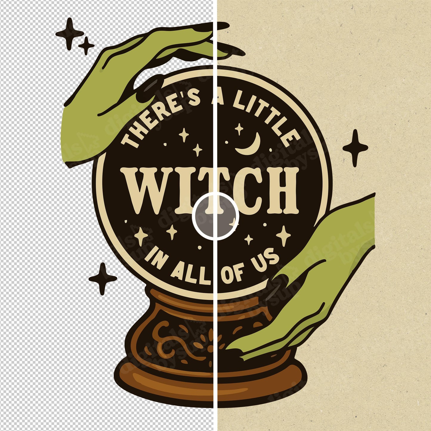 Witch Saying PNG: Halloween Design, Cricut Cut File (Digital Download)
